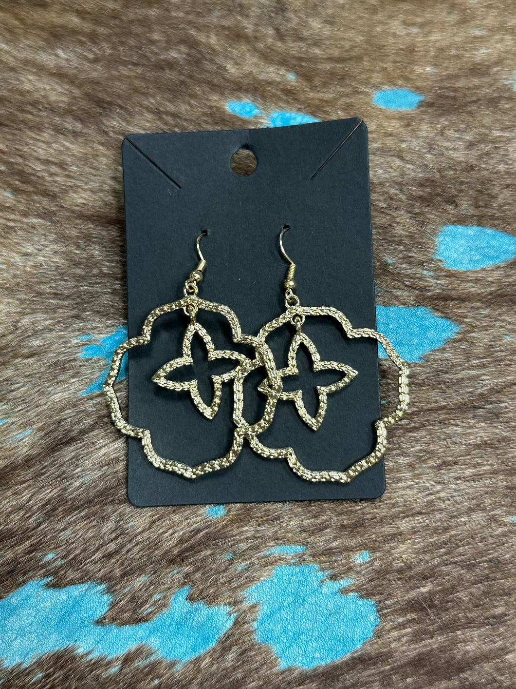 Gold Motif Earrings