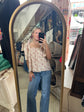 Risen High Rise Wide Leg Pin Tuck Jeans