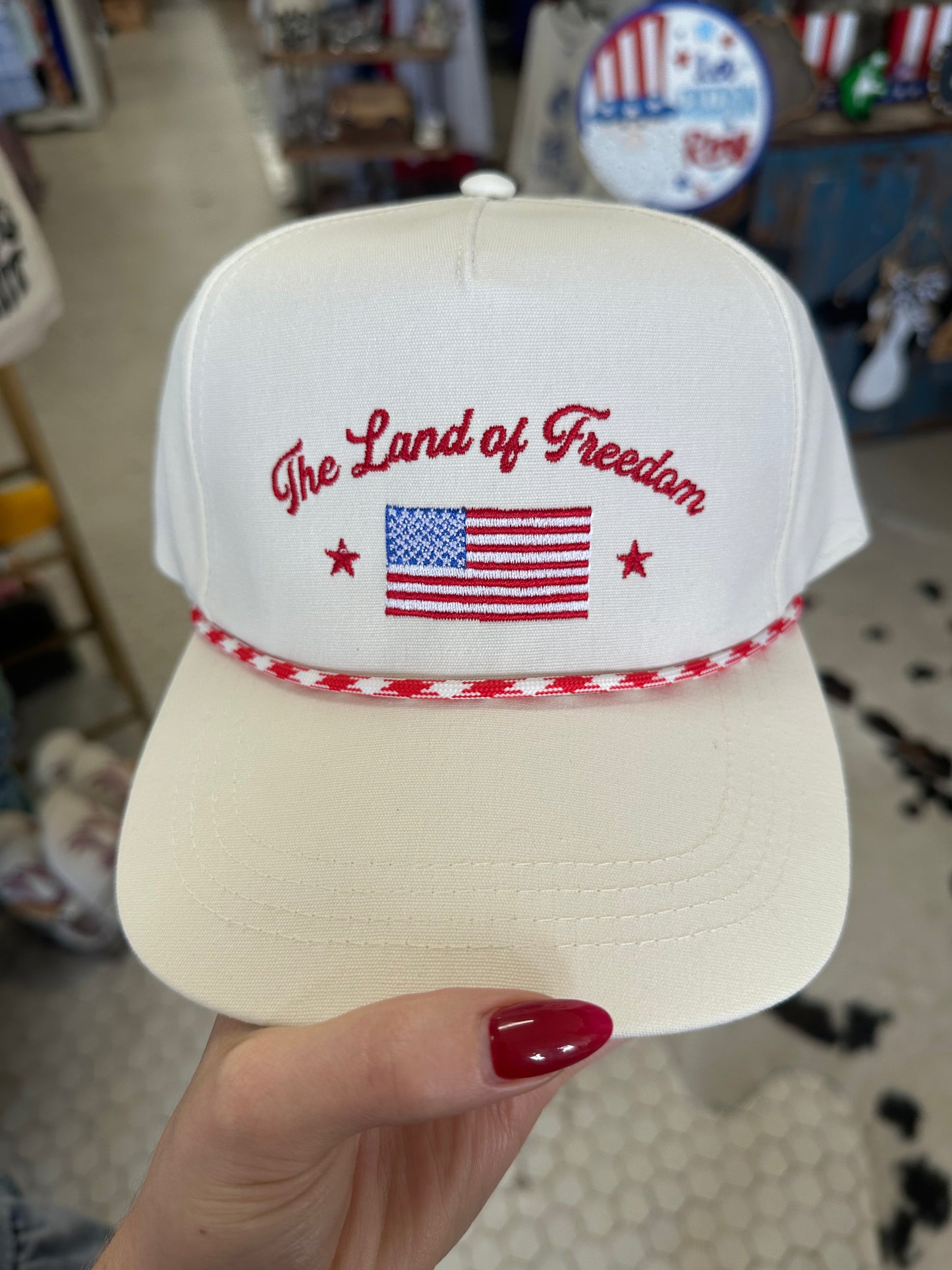 Land Of Freedom Embroidered Hat