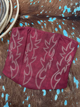 Load image into Gallery viewer, Western Leather Stitched Corset Tube Top
