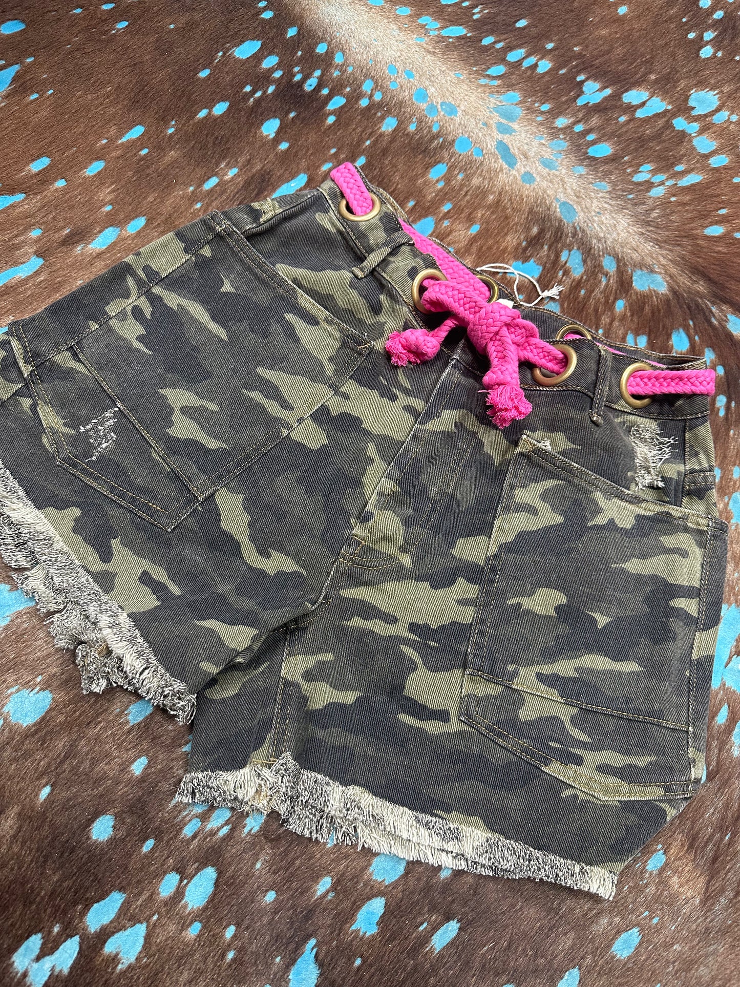 Camo Braided Rope Shorts