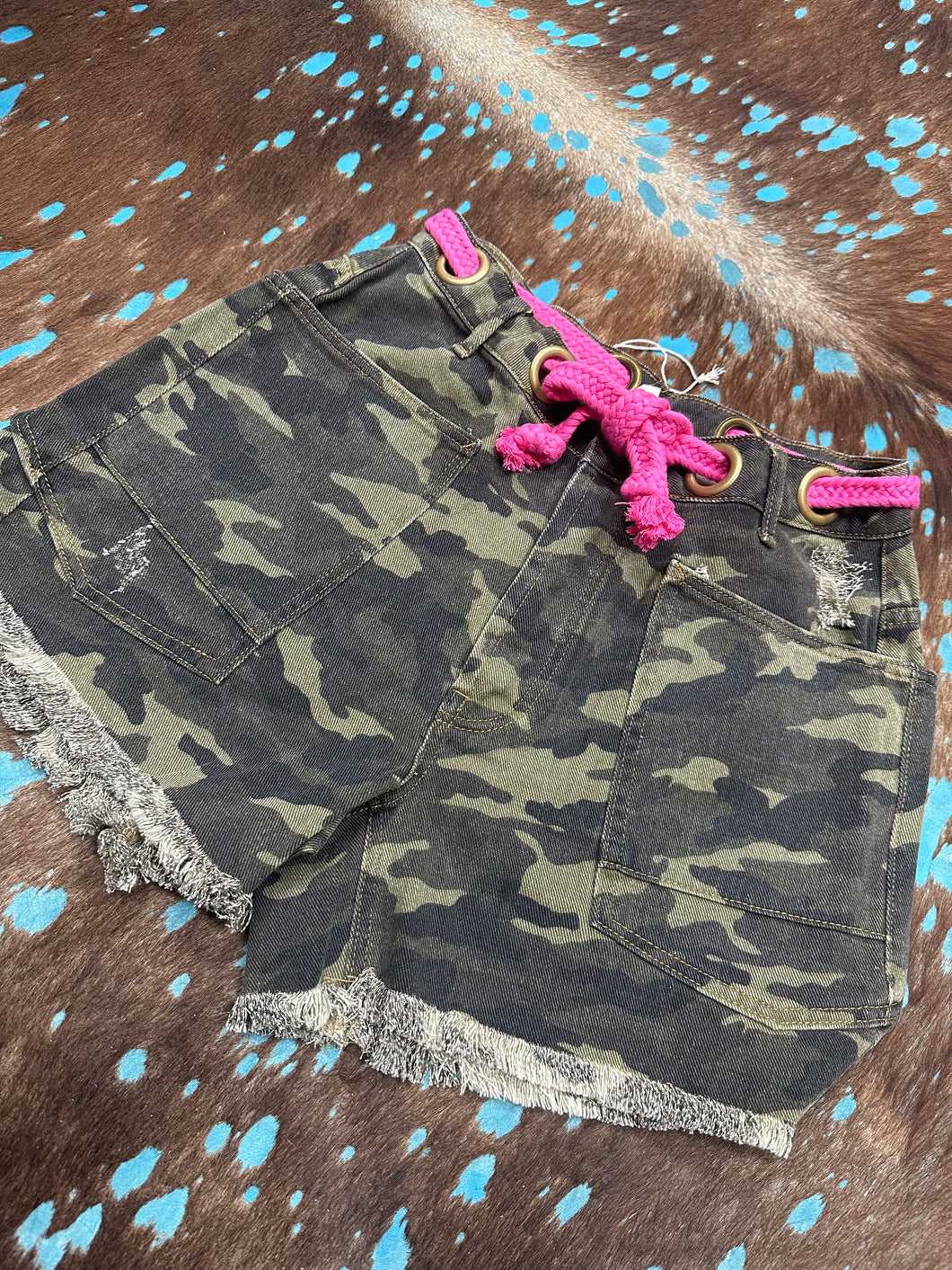 Camo Braided Rope Shorts