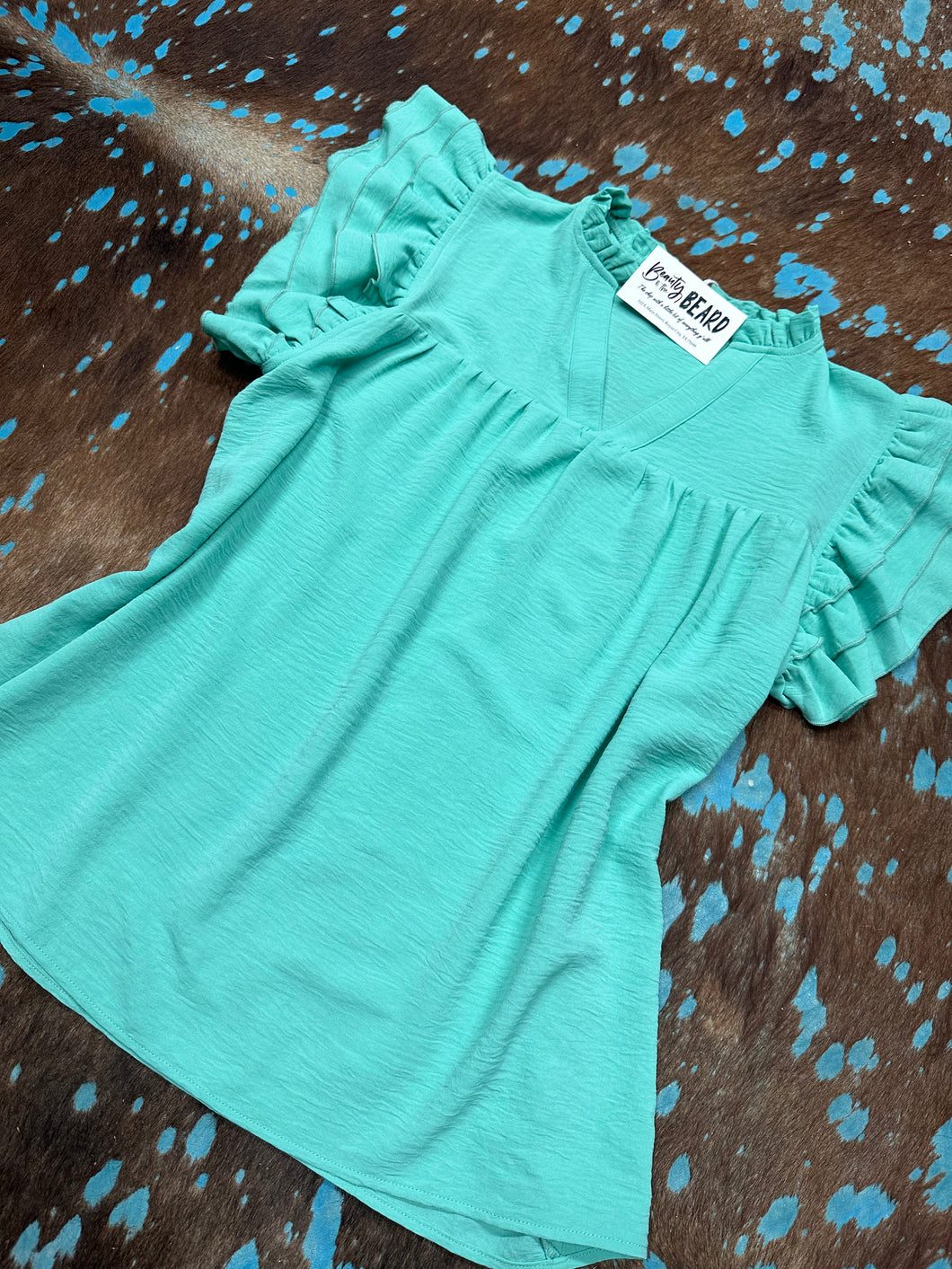 Mint Alie Ruffle Blouse