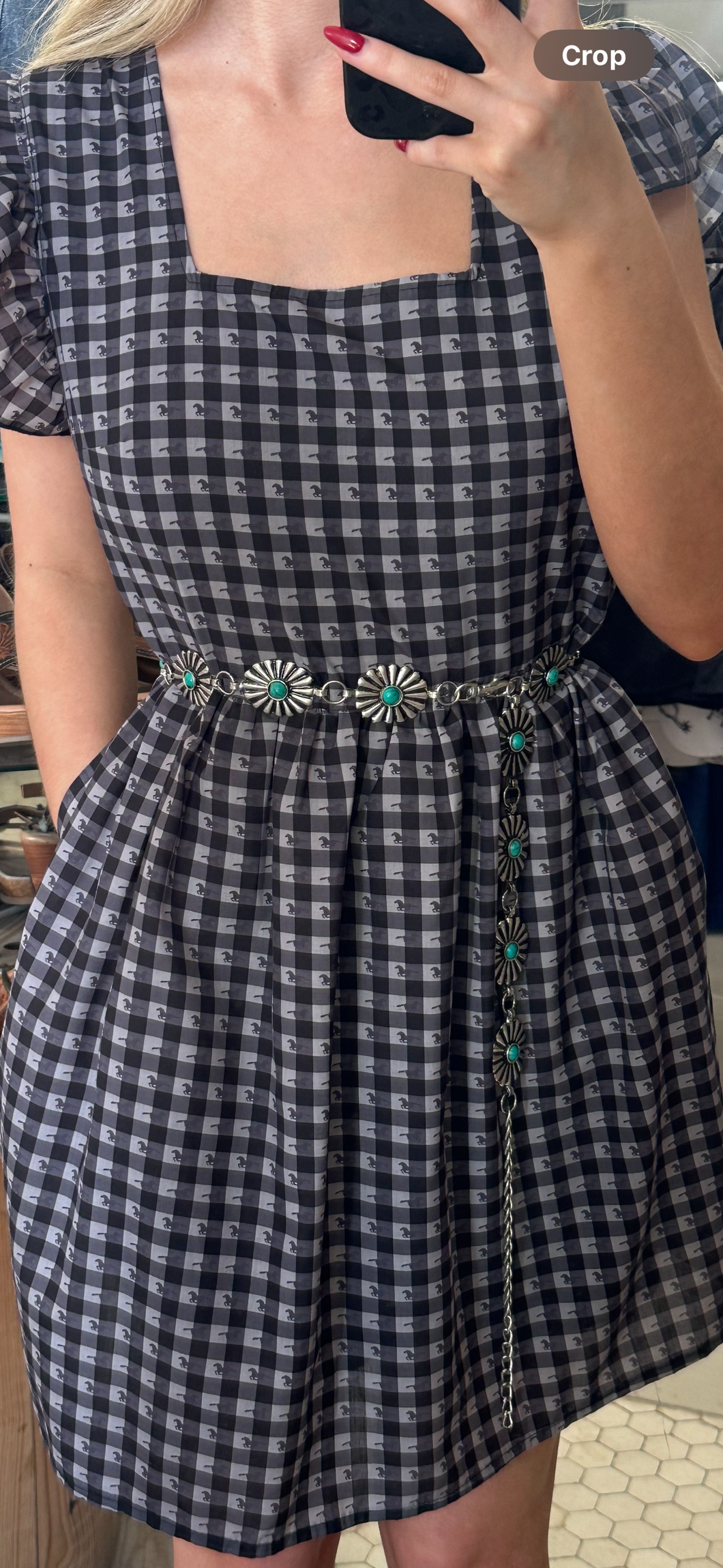 Myra Turquoise Concho Belt