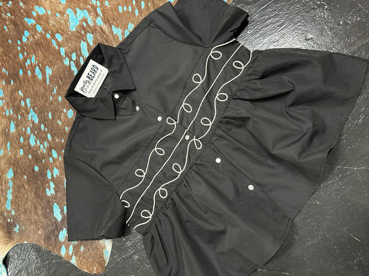 Black Loopty Lou Blouse