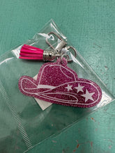 Load image into Gallery viewer, Glitter Cowboy Hat Keychain
