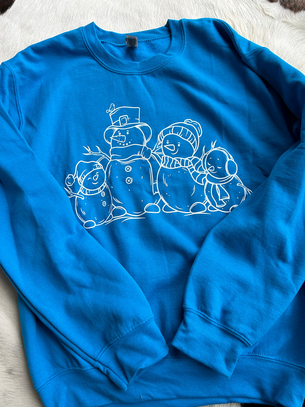 Blue Snowman
