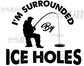 Ice Hole Sublimation Print