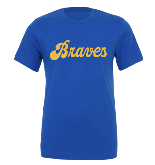 Braves Retro Script Adult-Pre Order