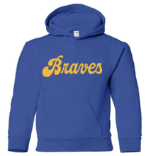 Load image into Gallery viewer, Braves Retro Script Youth-Pre Order

