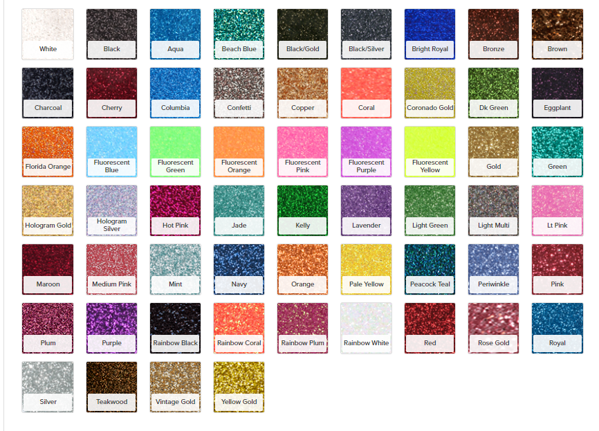 Glitter Vinyl-Single Sheet